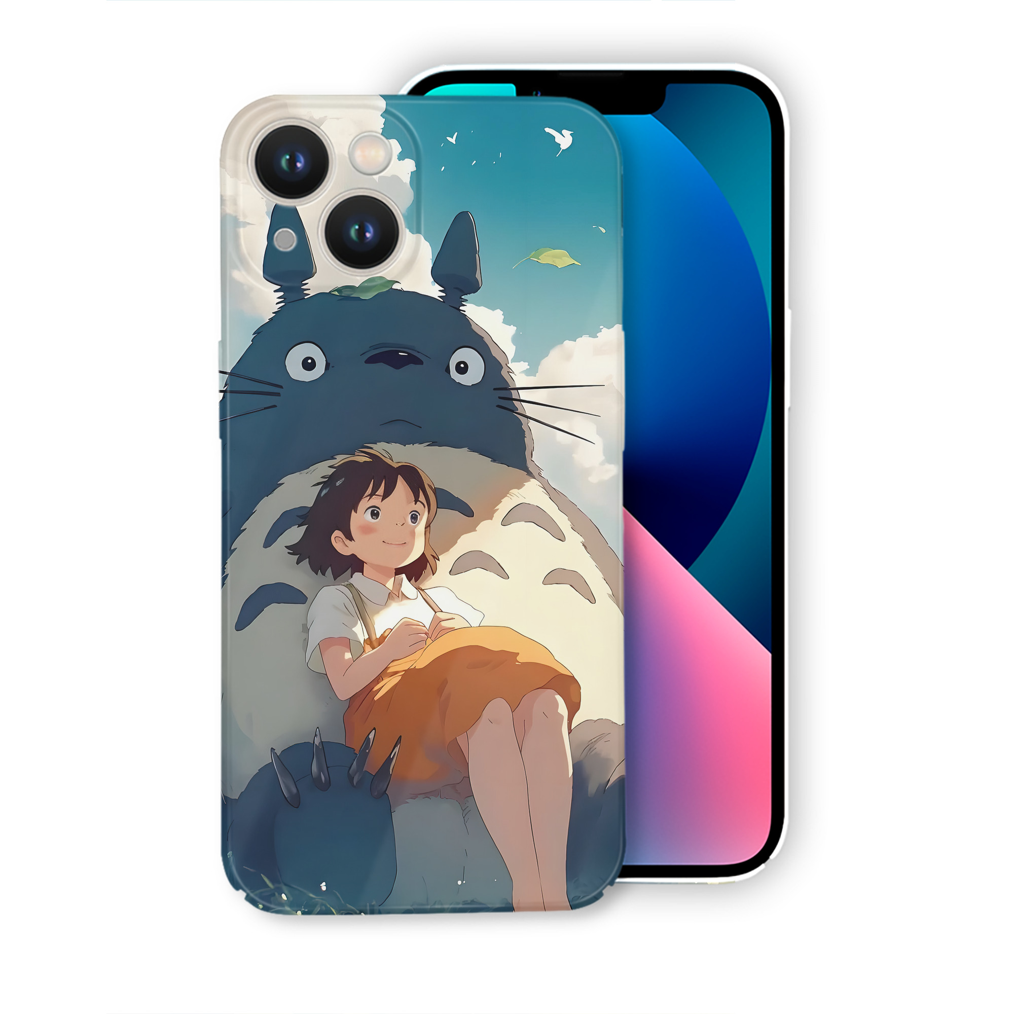 （画像用） となりのトトロ 草壁メイ 草壁サツキ My Neighbor Totoro Satsuki Kusakabe Mei Kusakabe 【iPhone 14シリーズ対応】ハードケース